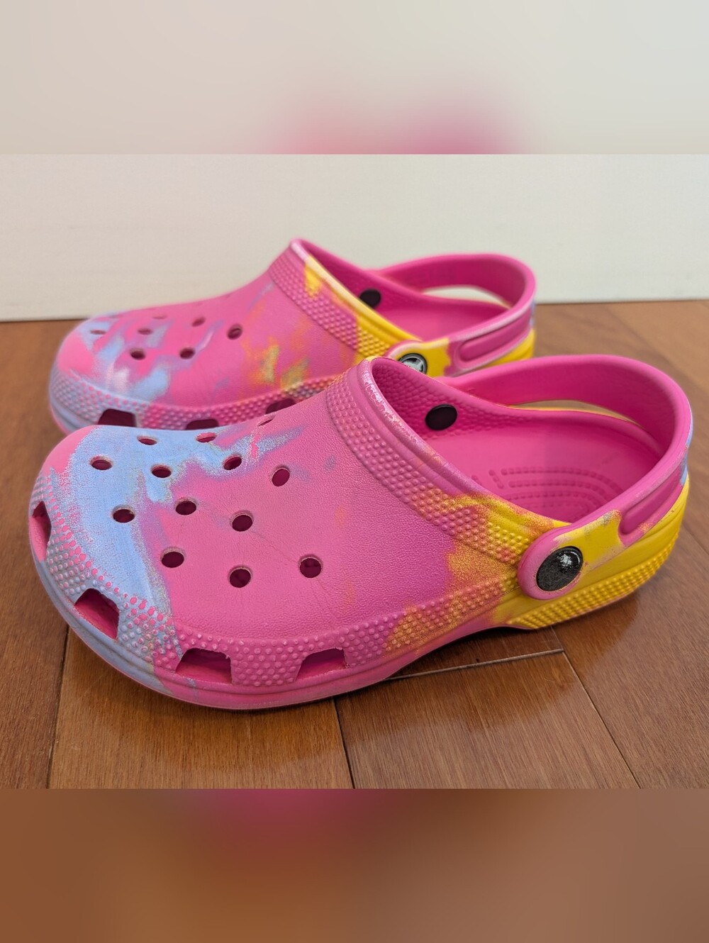 Kids Tie-Dye Croc Clogs
